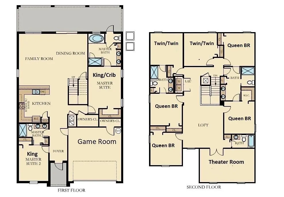 Orlando Luxury: Pool, Theater, Near Parks Villa Davenport